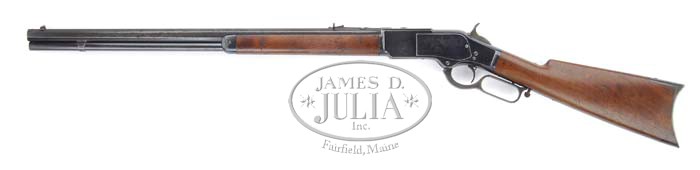 RARE EARLIEST KNOWN WINCHESTER MODEL 1873 LEVER ACTION RIFLE.