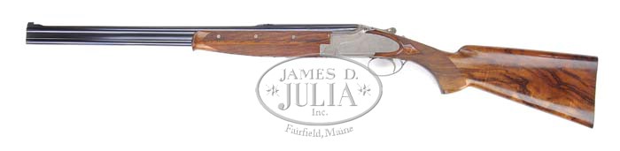 *MAGNIFICENT EXHIBITION BROWNING OVER-AND-UNDER EXPRESS RIFLE.