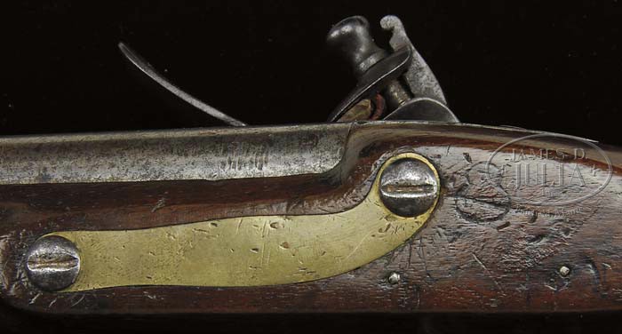 HARPERS FERRY MODEL 1805 PISTOL LOCK DATED 1806.