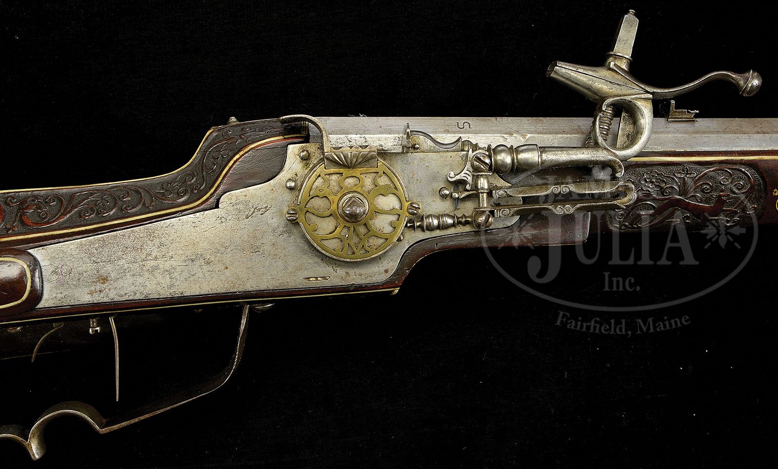 MAGNIFICENT AND UNIQUE PAIR OF WHEEL LOCK RIFLES BY THE MEISTER DER