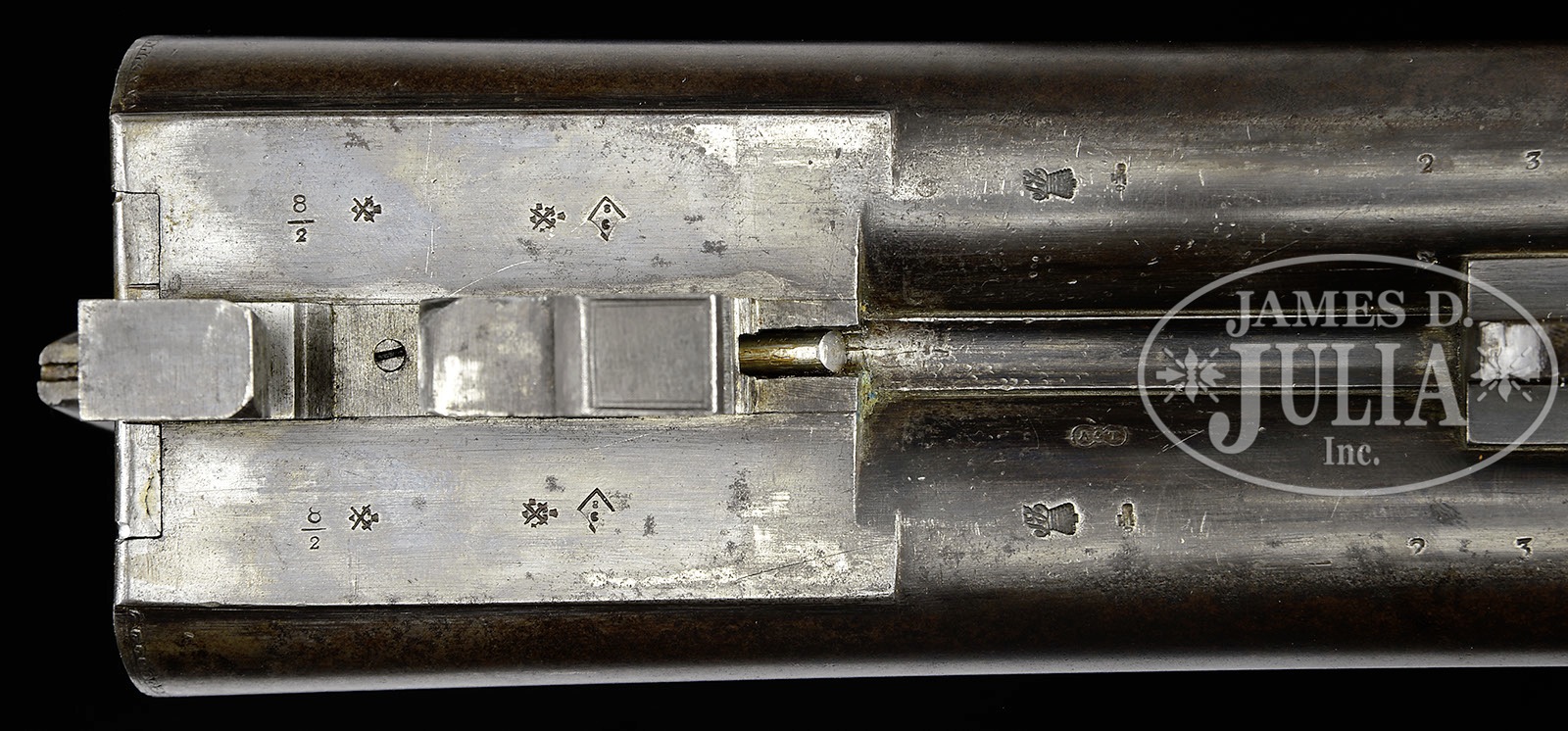 8 BORE RODDA HAMMER DOUBLE RIFLE ONCE OWNED BY JACK LOTT.