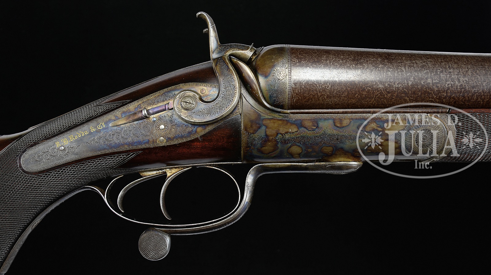 UNEQUALED HIGH ORIGINAL CONDITION PAIR OF FOUR BORE R. B. RODDA DOUBLE ...